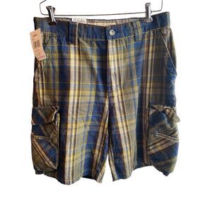 Cabela's Men's Cargo Shorts Size 32 Paid  Cotton Hiking 8 Pockets New 10" Inseam